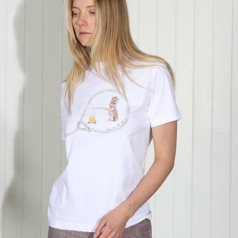 Ganni “Harris” Cowboy Cat Tshirt